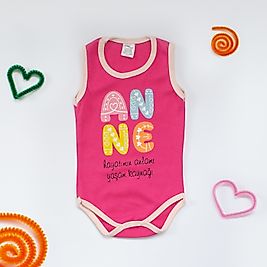 Anne Baskılı Askılı Çıtçıtlı Body